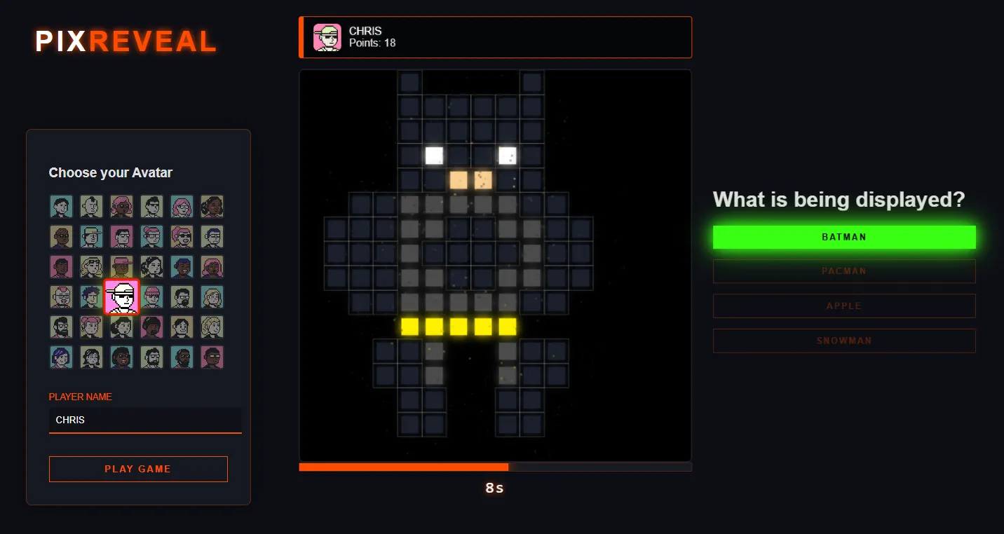 screenshot pixreveal